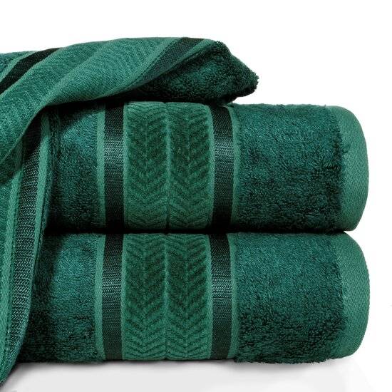 Bambuko pluošto vonios rankšluostis/rinkinys “Miro” smaragdinė