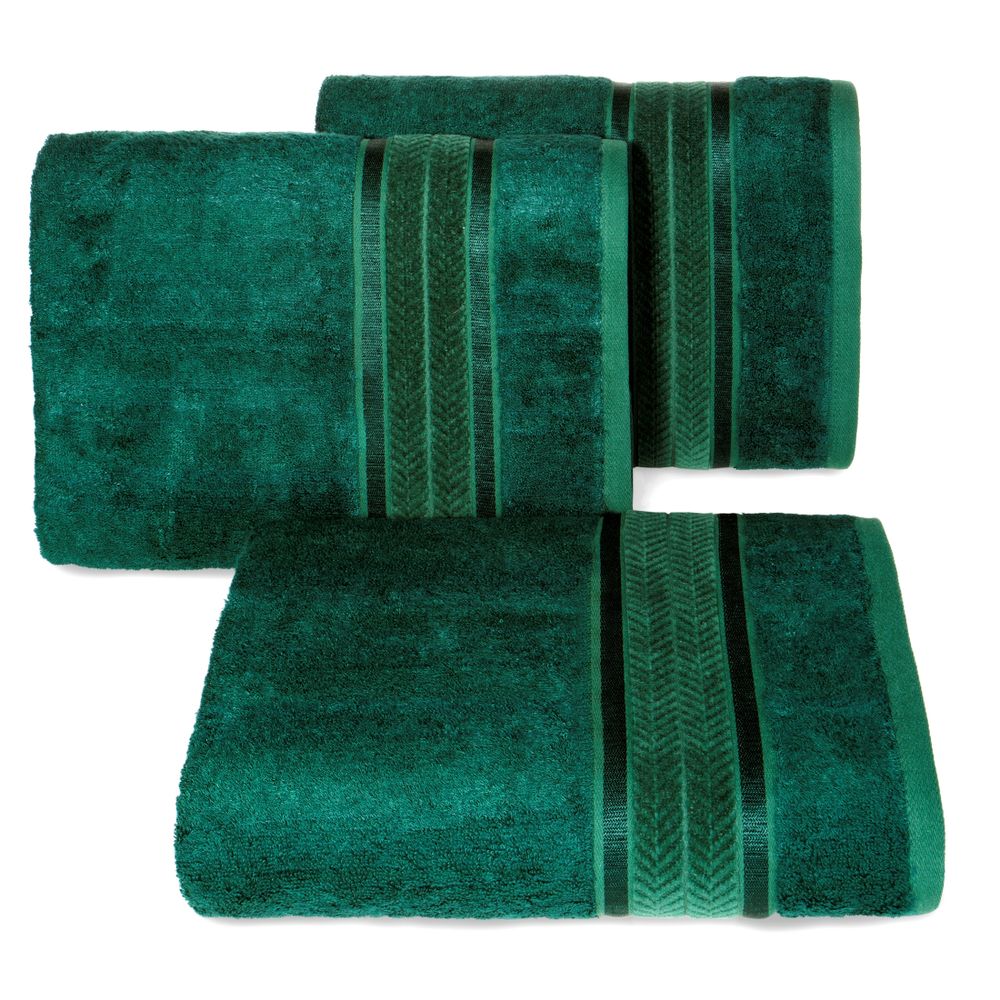 Bambuko pluošto rankšluostis/rinkinys “Miro” smaragdinė