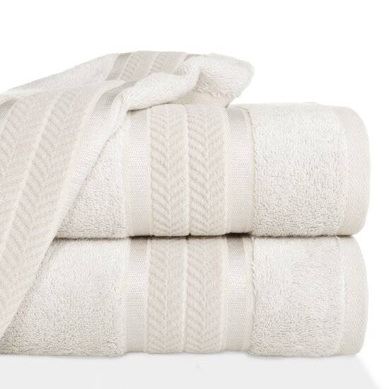 Bambuko pluošto vonios rankšluostis/rinkinys “Miro” kreminė