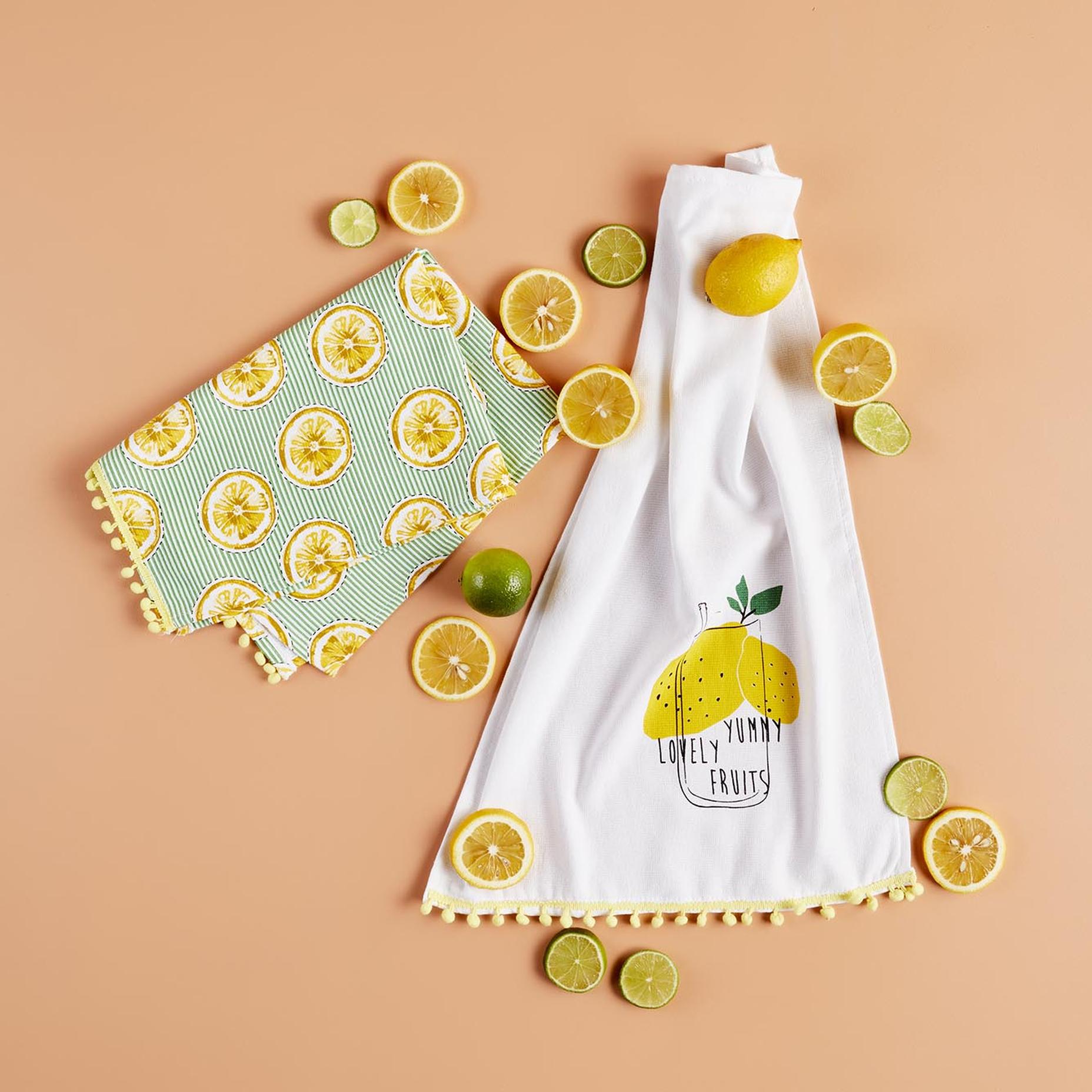 Virtuvinis rankšluostis Bella Maison “Lemon” 40×60, 2 dalių RINKINYS