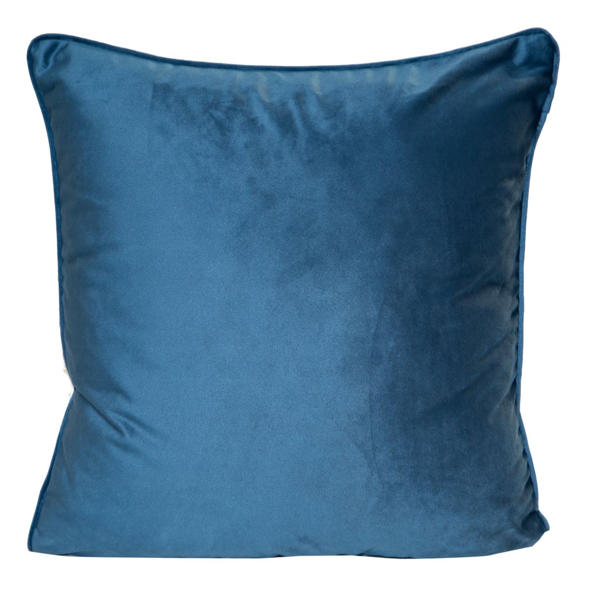 Dekoratyvinė aksominė pagalvėlė “Sibel” mėlyna, 2 vnt.
