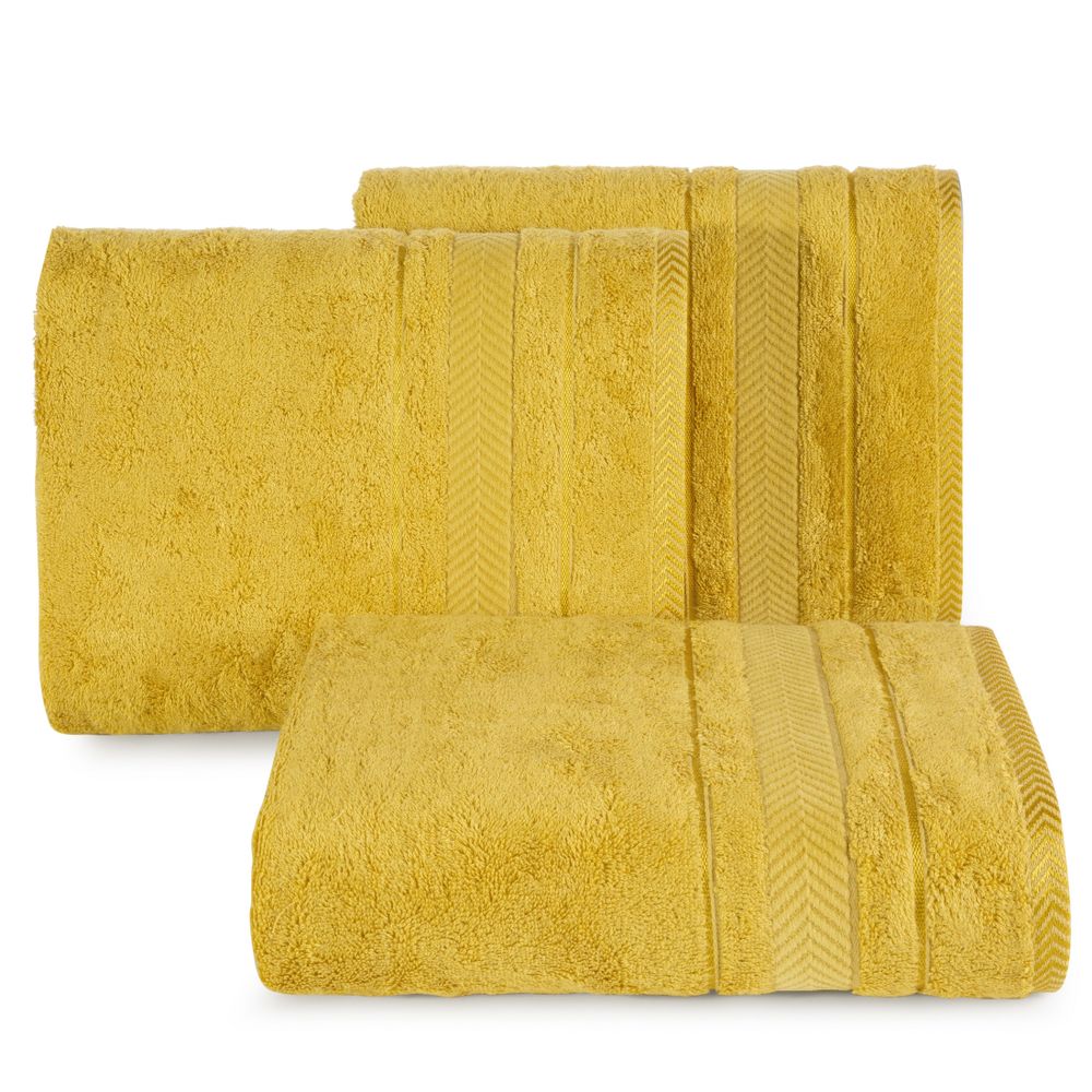 Bambuko pluošto rankšluostis/rinkinys “Roni” mustard