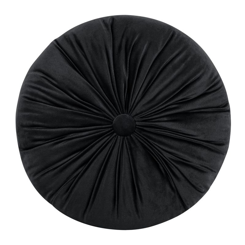 Dekoratyvinė apvali pagalvėlė “VELVET” black