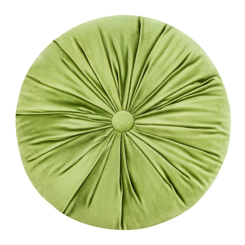 Dekoratyvinė apvali pagalvėlė “VELVET” light green