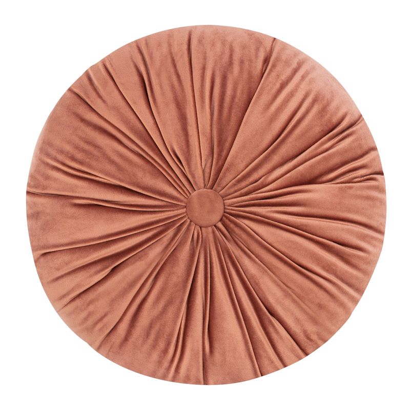 Dekoratyvinė apvali pagalvėlė “VELVET” dark pink