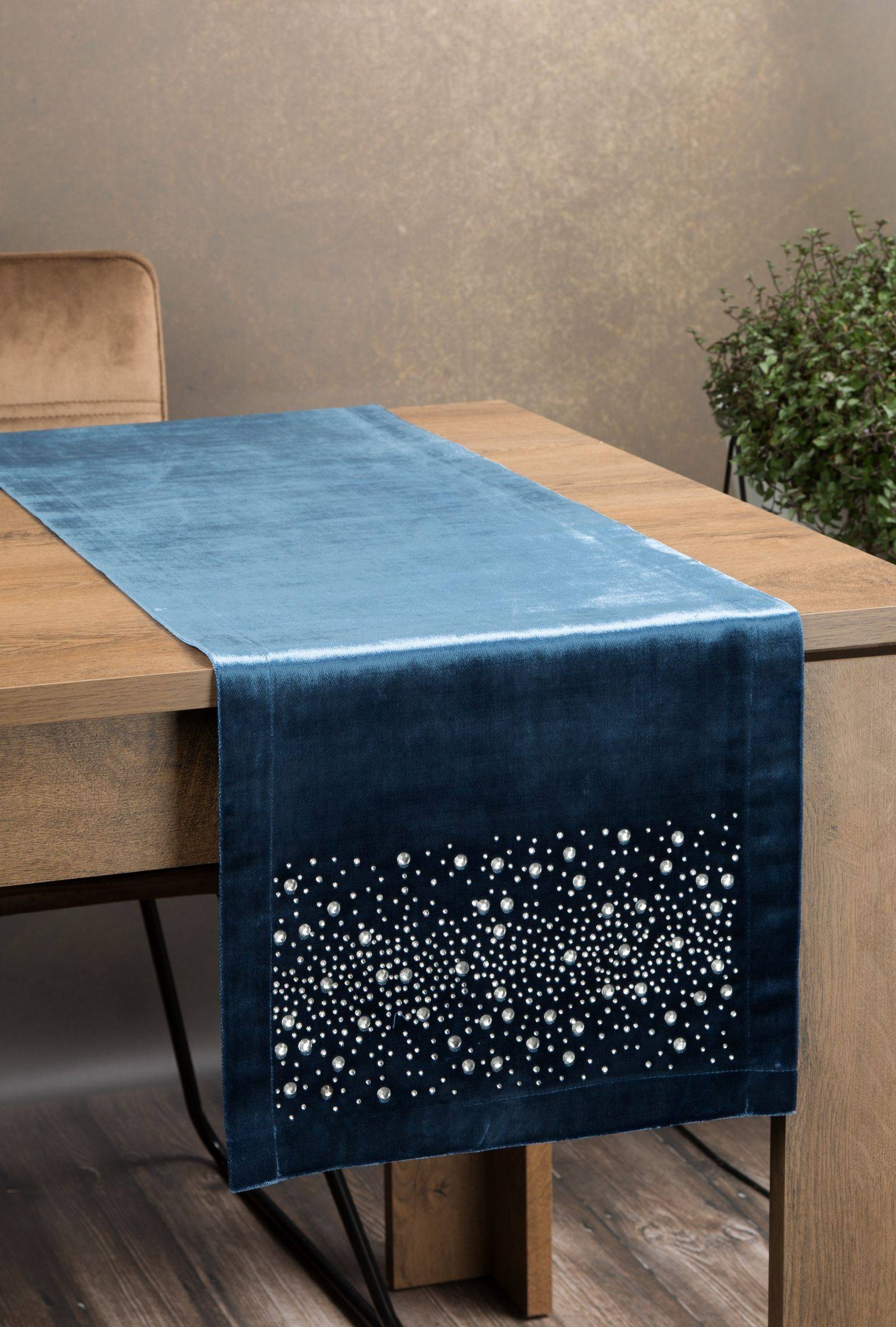 Kalėdinis stalo takelis “ROYAL2” 35×140 cm blue