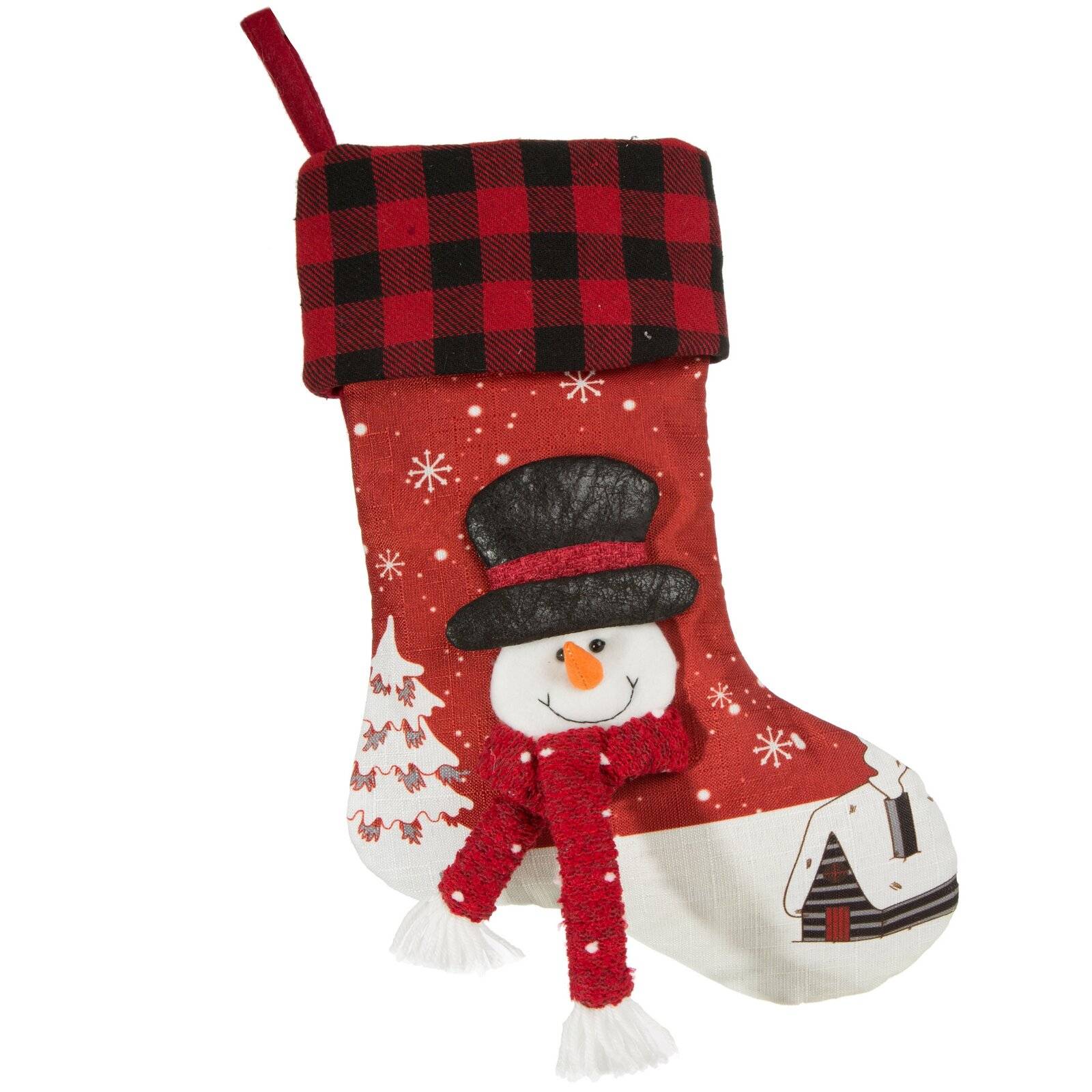 Kalėdinė kojinė “Snow2” 3D 28×50 cm
