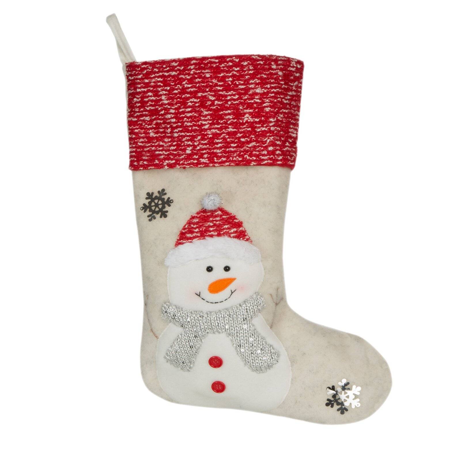 Kalėdinė kojinė “Snow3” 3D 28×50 cm