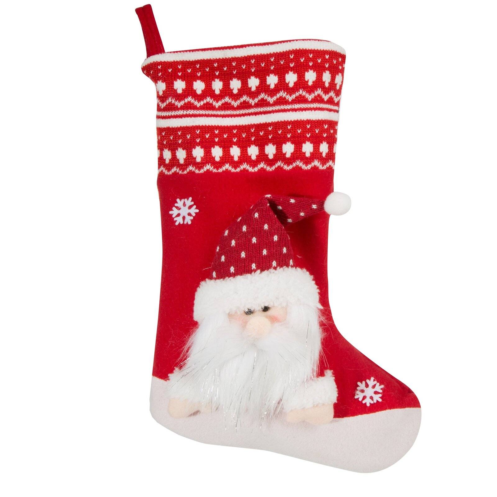 Kalėdinė kojinė “Santa2” 3D 28×50 cm