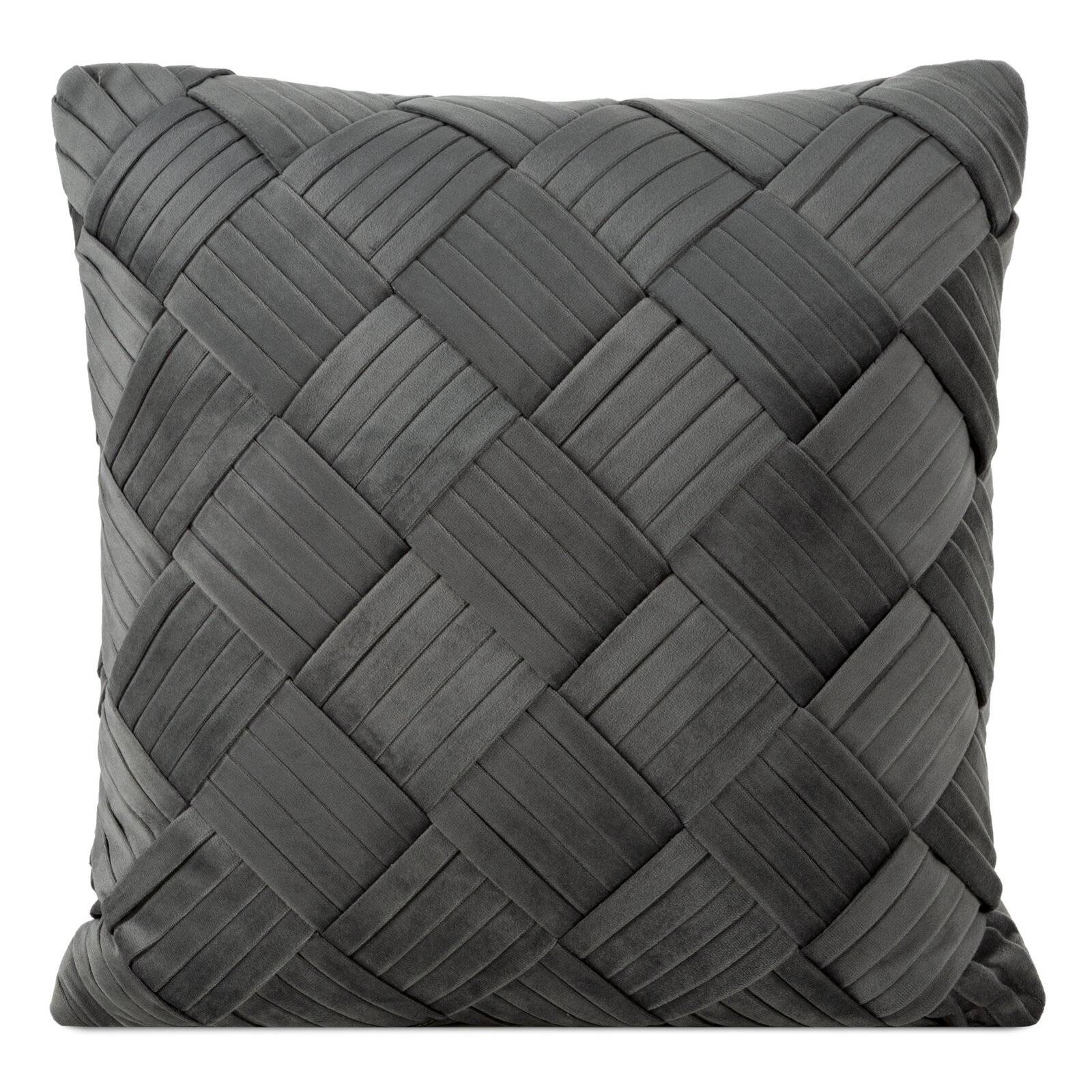 Dekoratyvinė pagalvėlė “SONIA” aksominė gray 45×45 cm
