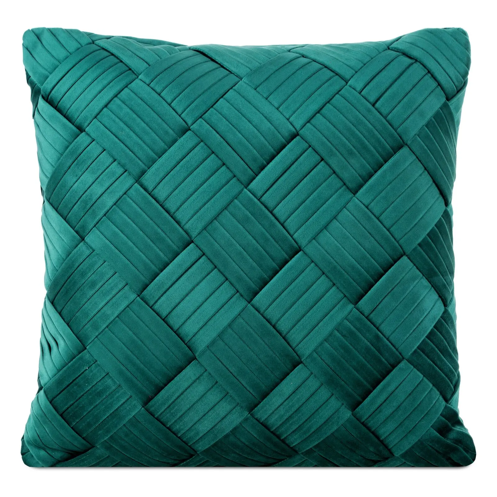 Dekoratyvinė pagalvėlė „SONIA” aksominė dark mint 45×45 cm
