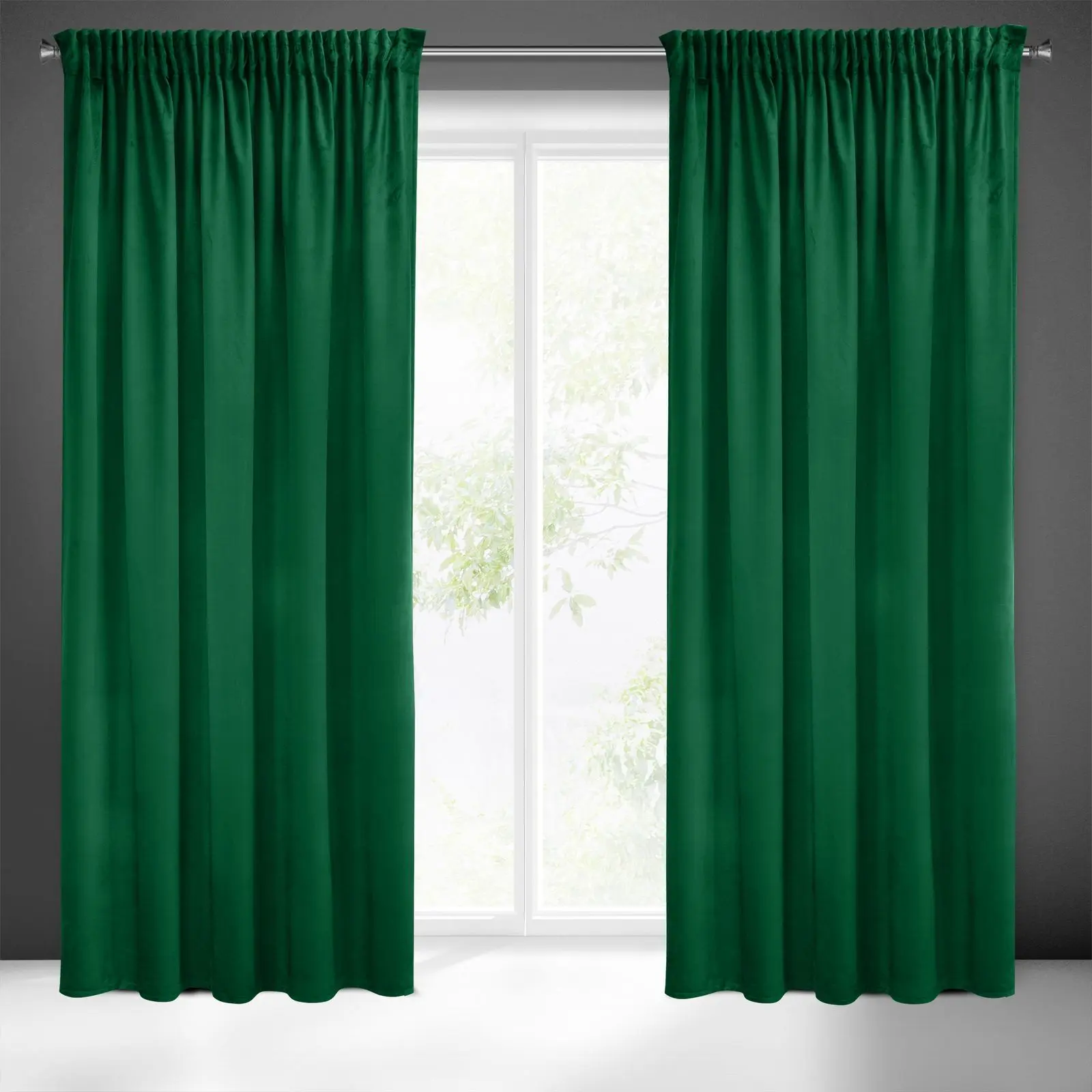 Naktinė užuolaida „Sibel” emerald 140×270 cm