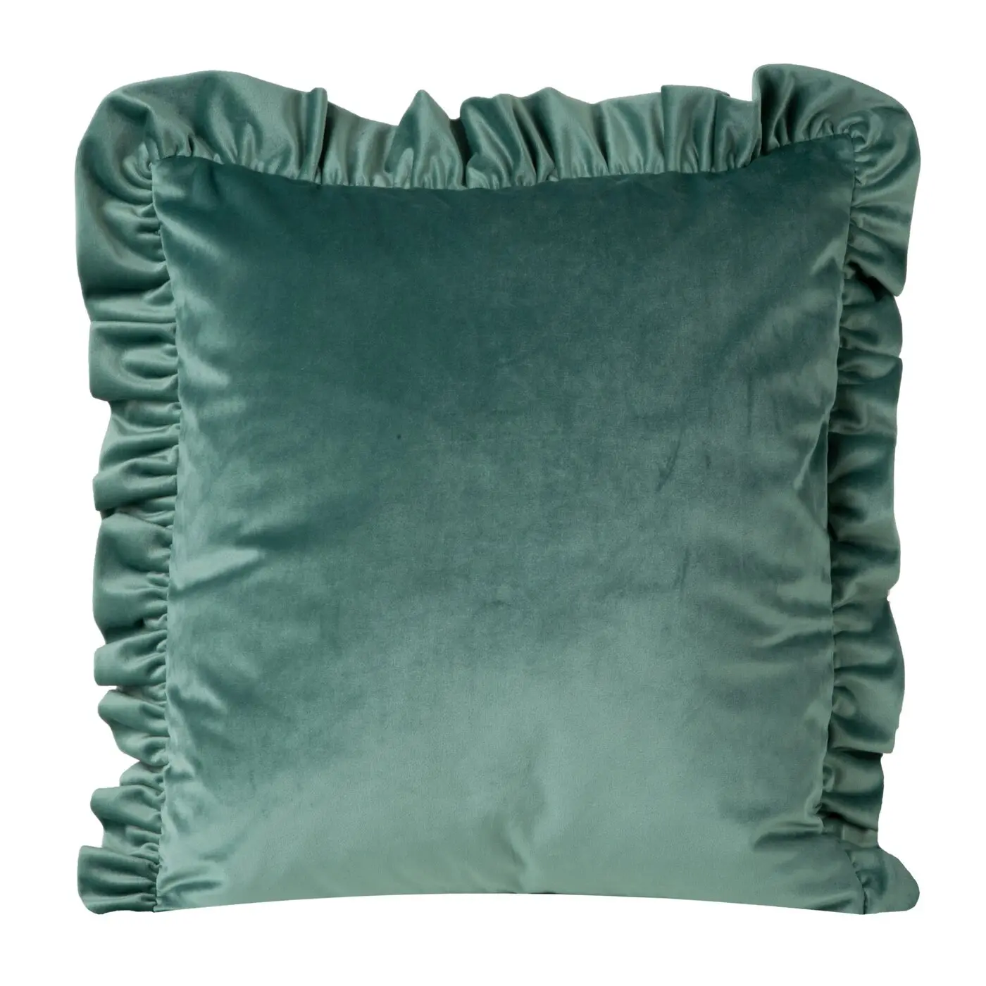 Dekoratyvinė pagalvėlė „VELVET” dark mint aksominė 45×45 cm