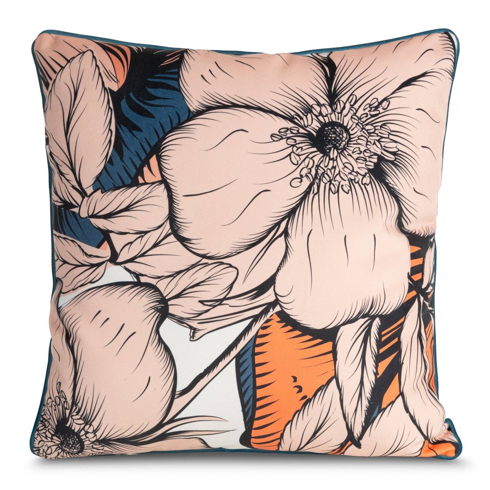 Dekoratyvinis pagalvėlės užvalkalas “Emma” aksominis 60×60 cm