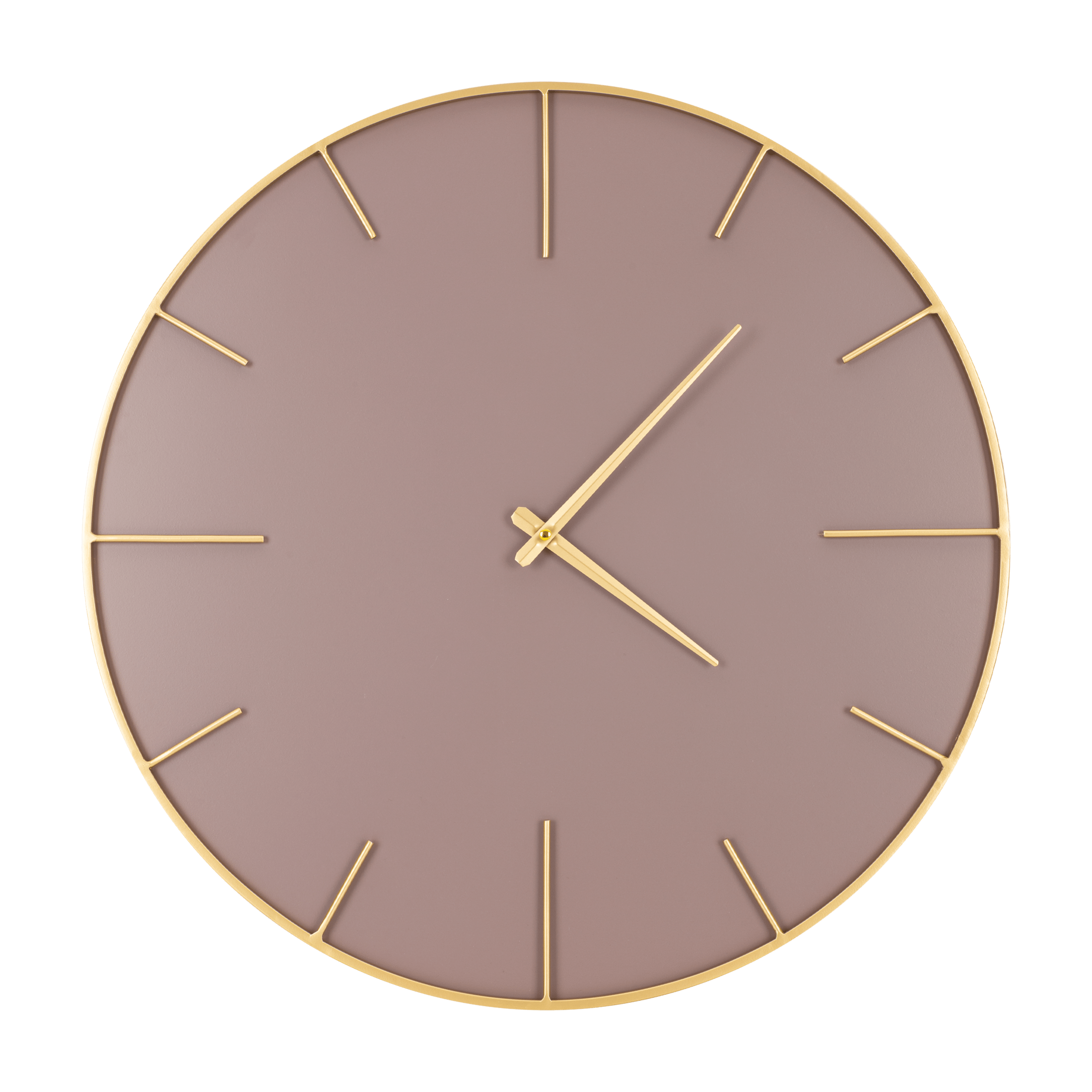 Sieninis laikrodis “Moderno” 60 cm pink-gold
