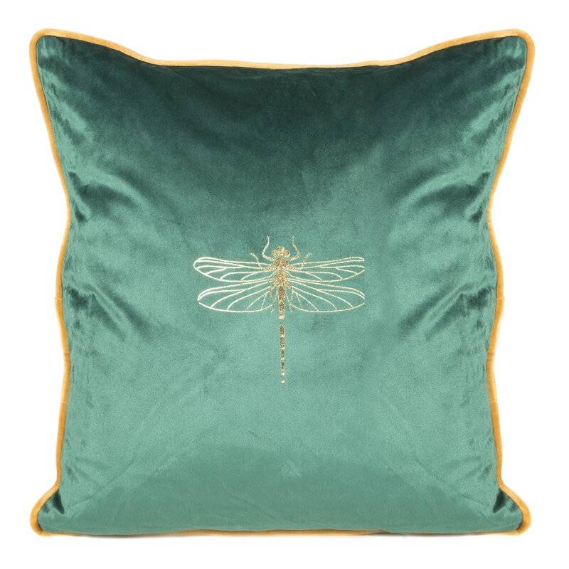 Dekoratyvinė pagalvėlė “Lori” žalia 45×45 cm aksominė