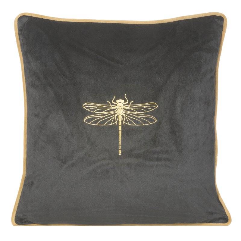 Dekoratyvinė pagalvėlė “Lori” juoda 45×45 cm aksominė