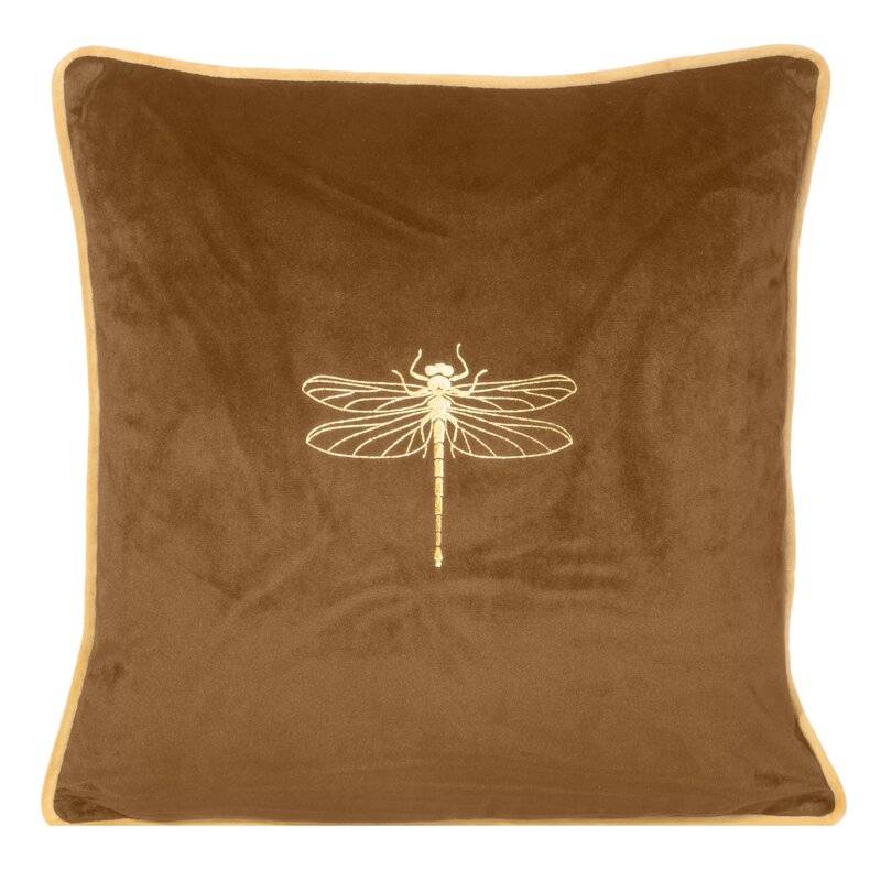 Dekoratyvinė pagalvėlė “Lori” medus 45×45 cm aksominė