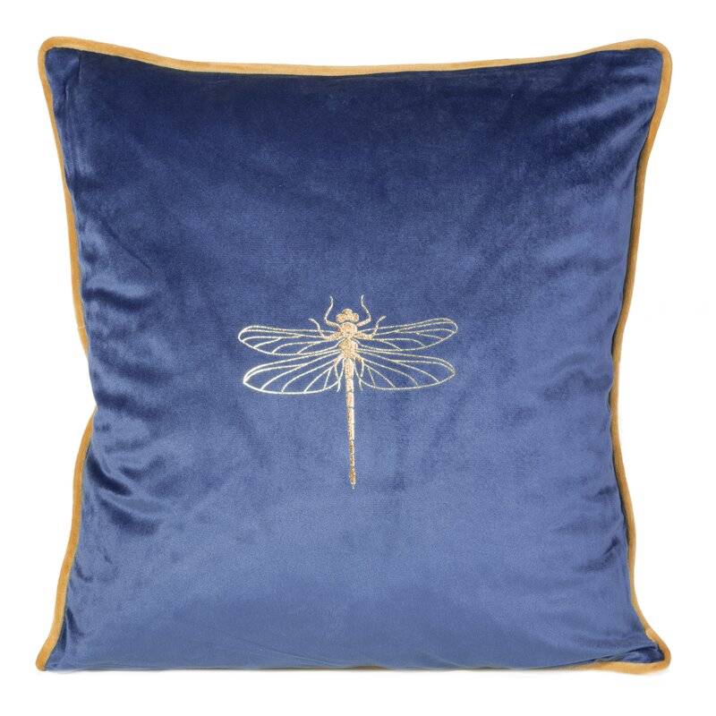 Dekoratyvinė pagalvėlė “Lori” mėlyna 45×45 cm aksominė
