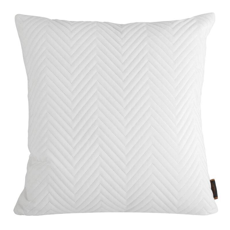 Dekoratyvinė pagalvėlė “Sofia” balta aksominė 45×45 cm