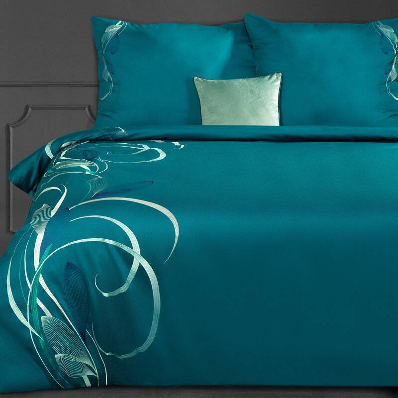 Satino patalynės komplektas “Elegant” turquoise įvairių dydžių