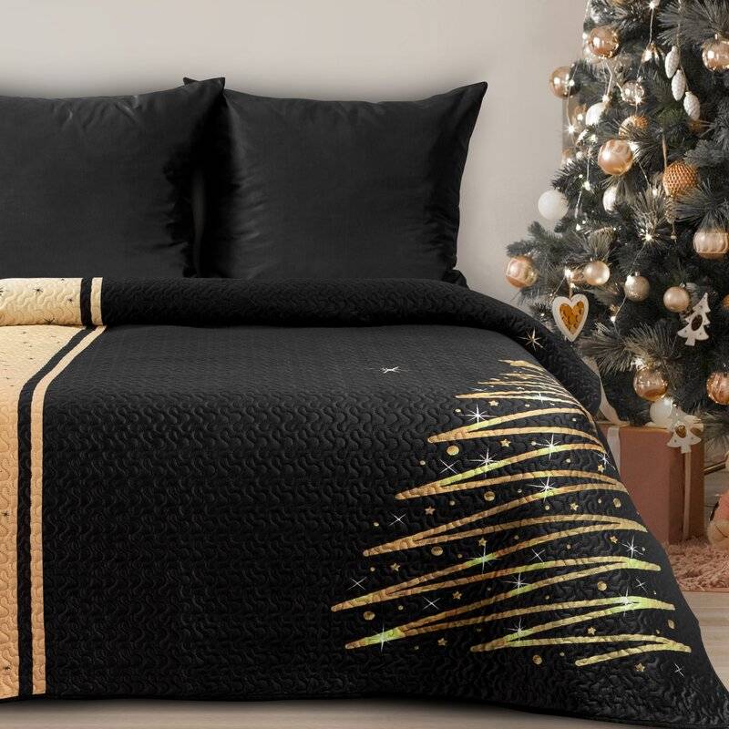Aksominė kalėdinė lovatiesė “EVE” 220×240 cm