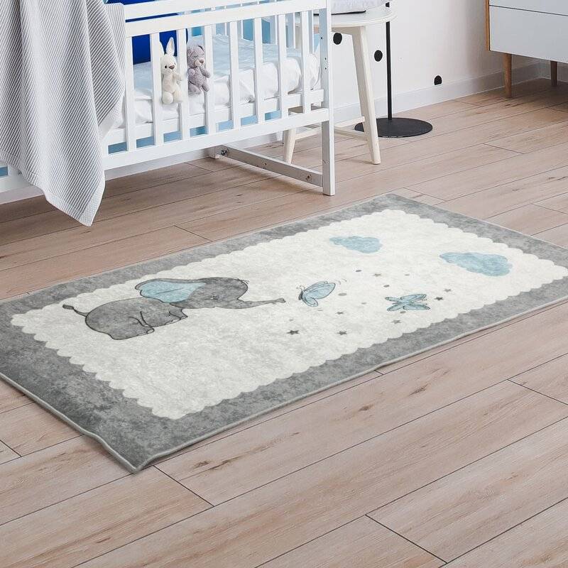 Vaikiškas kilimas “Baby” pilkas 80×150 cm