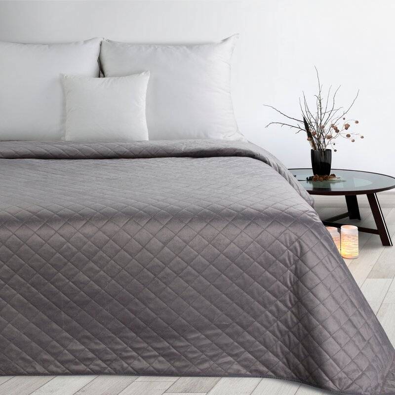 Aksominė lovatiesė “Luiza5” įvairių dydžių gray