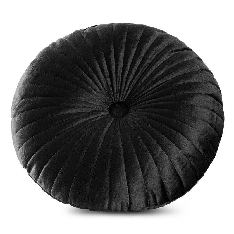 Apvali dekoratyvinė pagalvėlė “VELVET68” black
