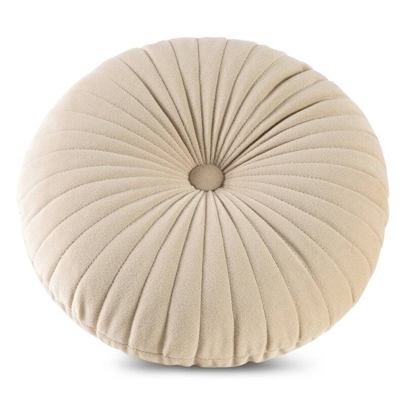 Apvali dekoratyvinė pagalvėlė “VELVET68” beige