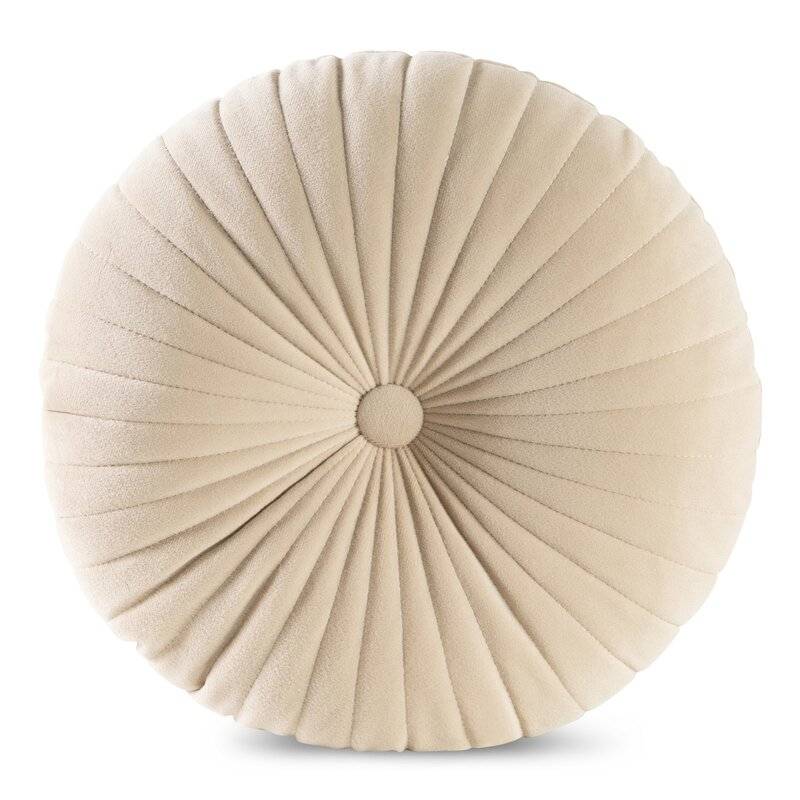 Apvali dekoratyvinė pagalvėlė “VELVET68” beige