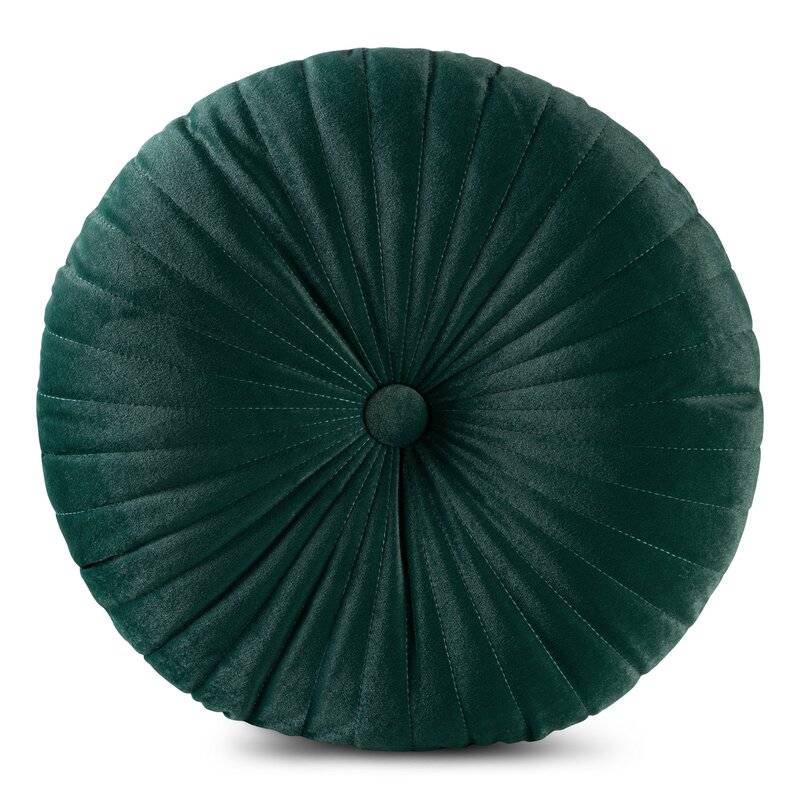 Apvali dekoratyvinė pagalvėlė “VELVET68” emerald