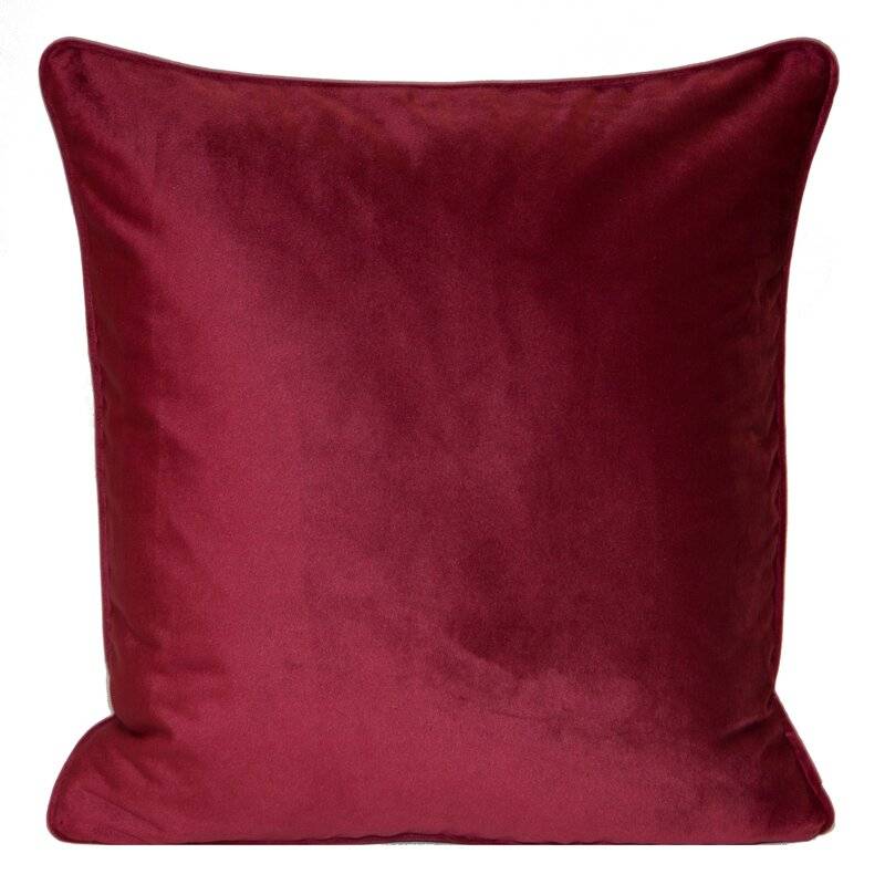 Dekoratyvinis aksominis pagalvėlės užvalkalas “Sibel” bordo