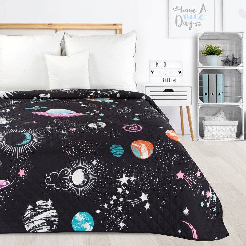 Vaikiška lovatiesė “Kosmosas” 170×210 cm