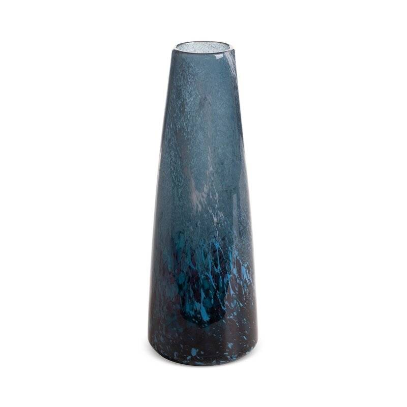 Vaza “Logan” rankų darbo, iš stiklo 11×31 cm