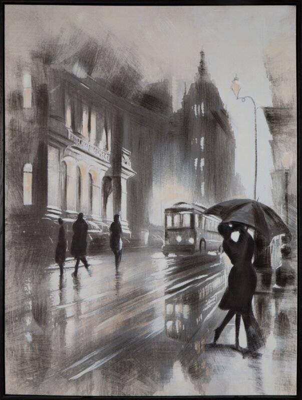 Rankų darbo paveikslas “Rain” 60×80 cm