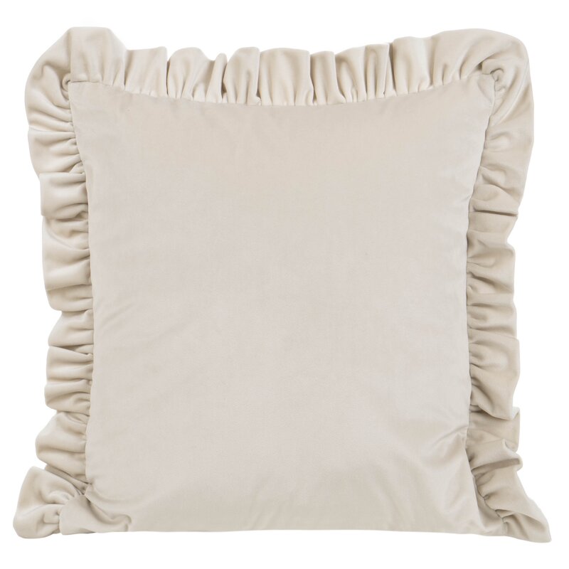 Dekoratyvinė pagalvėlė “VELVET” cream aksominė 45×45 cm