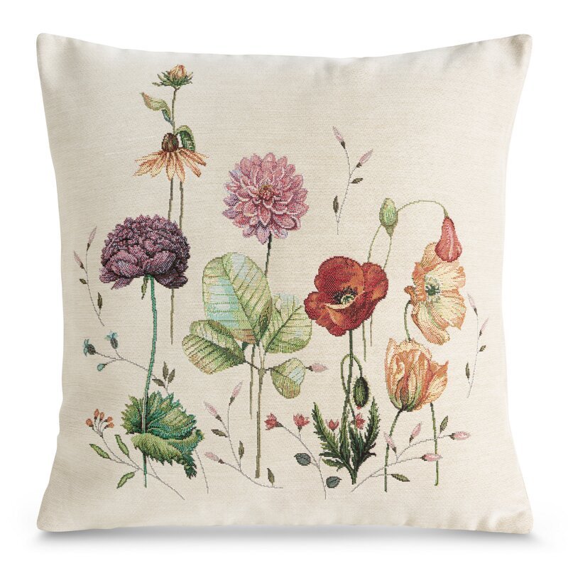 Dekoratyvinė pagalvėlė „Flores” su medvilne 45×45 cm cream