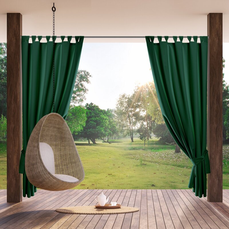 Užuolaida terasai nepraleidžianti vandens “Garden”, emerald 155×200 cm