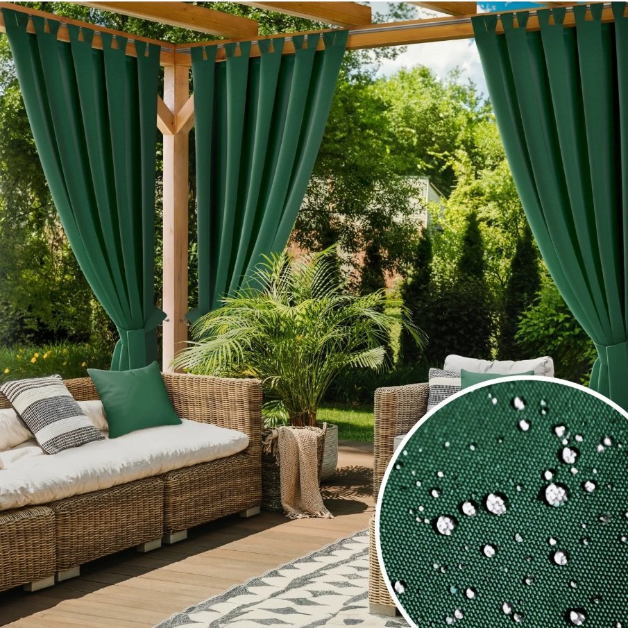 Užuolaida terasai nepraleidžianti vandens „Garden”, emerald įvairių dydžių