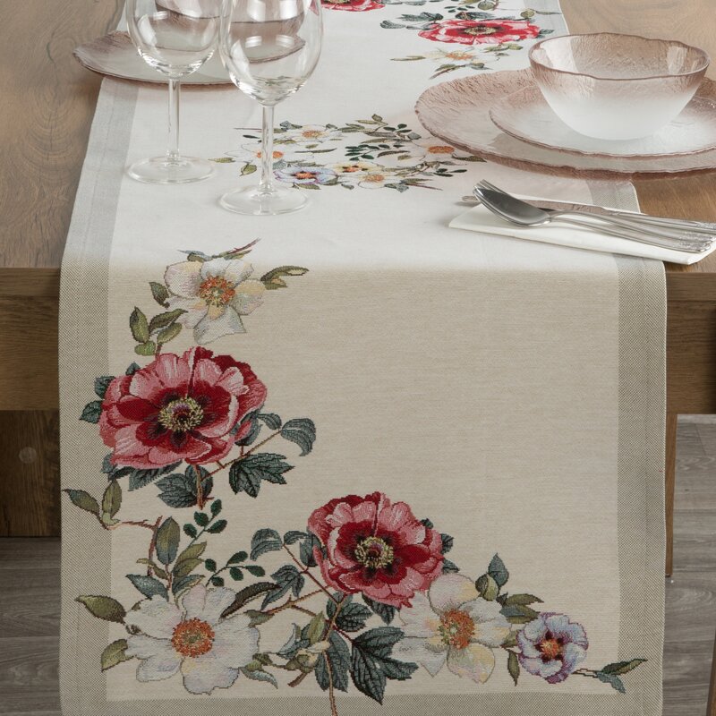 Stalo takelis su medvilne “Rožė” 45×140 cm