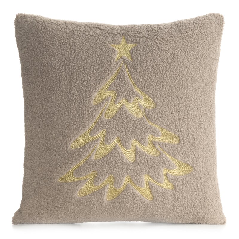 Kalėdinė dekoratyvinė pagalvėlė “Christmas tree” beige 45×45 cm