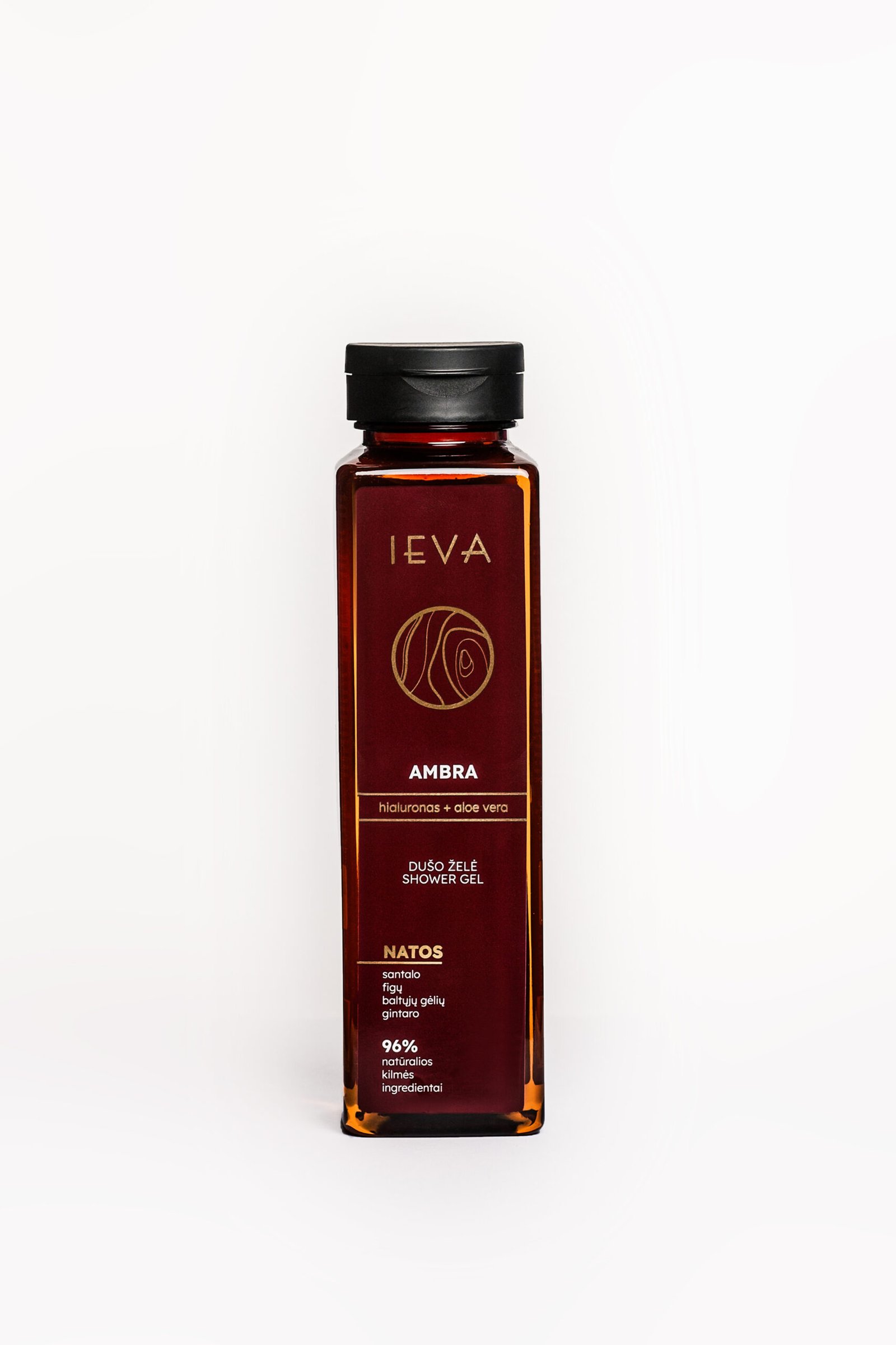 Kūno prausiklis “IEVA”, ambra, 300 ml