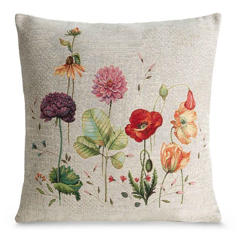 Dekoratyvinė pagalvėlė „Flores” su medvilne 45×45 cm grey