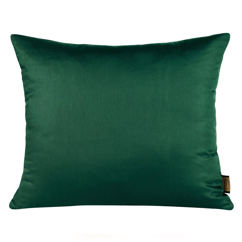 Satino pagalvės užvalkalas 50×70 cm, emerald