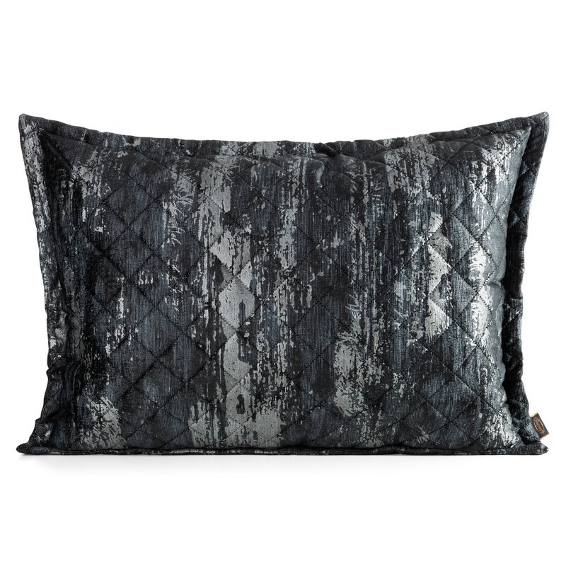 Dekoratyvinės pagalvėlės „Blink” užvalkalas, black-silver 50×70 cm