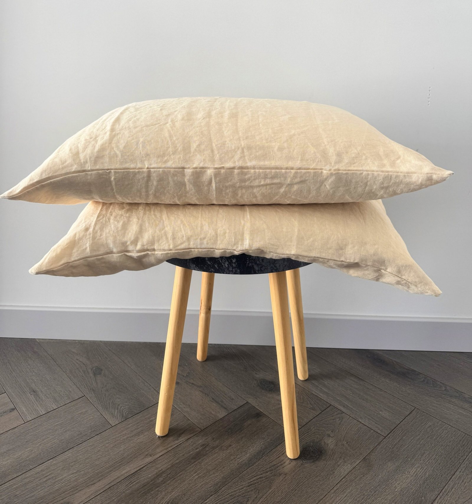 Lininis pagalvės užvalkalas „Beige” įvairių dydžių